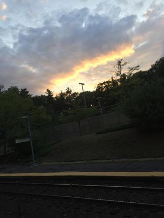 Sunset off the Train